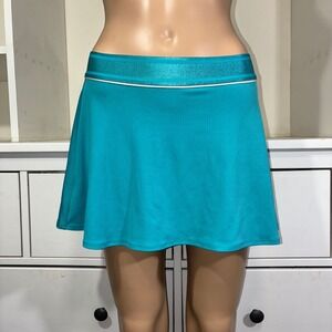 Nike Dri-Fit Turquoise Athletic Skirt Pleated Built-in Shorts Women's Size S